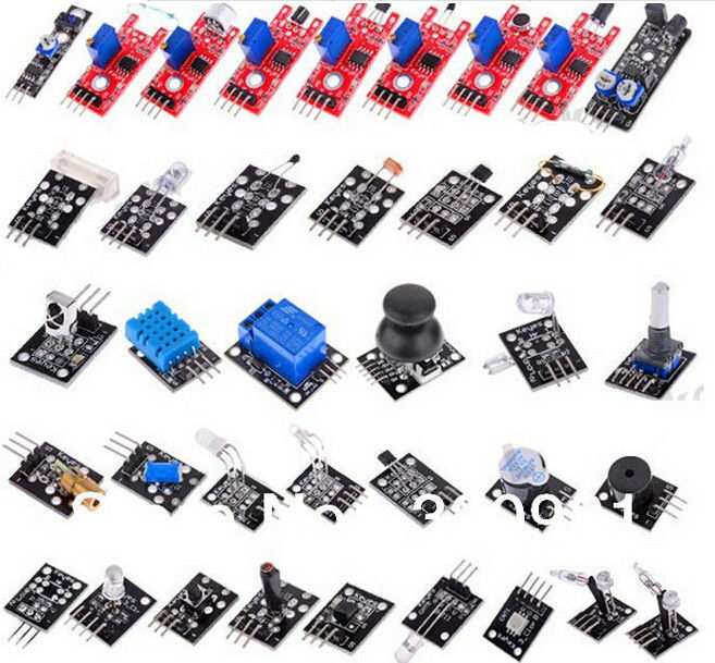 Starter kit per Arduino DIY che impara 37 moduli del sensore in un cicalino di passivo del relè della scatola 5V