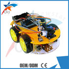 Parti telecomandate professionali dell'automobile del nero DIY di giallo del robot dell'automobile di Arduino