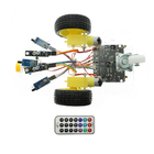Linea del corredo del robot dell'automobile di 7V-12V Arduino che segue il telecomando di infrarosso di estinzione di incendio