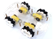 robot omnidirezionale di plastica delle ruote di 65mm con l'accoppiamento del motore del TT