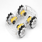Telaio astuto Kit For Mecanum dell'automobile della ruota trasparente di plastica 4WD