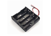 scatola di stoccaggio piana del PVC della cassetta portabatterie 4AA di 5.7x6.2x1.5cm con il cavo di cavo