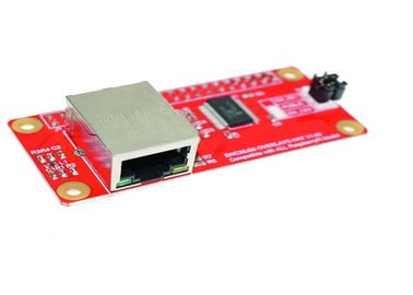 Modulo rosso della scheda di rete dello starter kit W ENC28J60 di Arduino per RPi zero