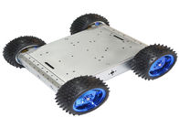 linea astuta a quattro ruote della corsa campestre della lega di alluminio del nero del robot dell'automobile di 4WD Arduino
