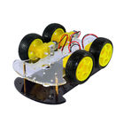 L'automobile astuta del robot di CC 6V DIY ha esteso le quattro ruote motrici dell'edizione a due ponti