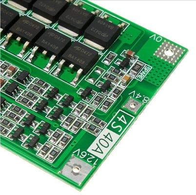 alta precisione del modulo del caricatore del bordo BMS Lipo di protezione della batteria al litio di 4S 40A