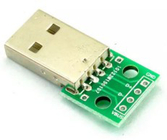 Maschio di USB 2.0 alla spina del PWB della IMMERSIONE di 2.54mm