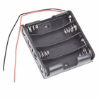 Scatola della cassetta portabatterie del nero 4 1.5V aa per Arduino