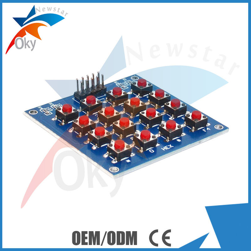 Modulo per Arduino, della matrice a punti del LED dei PWB 4 x 4 di 16 tastiere di cartello del commutatore del bottone di MCU/AVR/BRACCIO