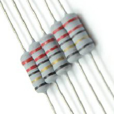 corredo bianco della resistenza di film del carbonio 1W per i prodotti elettronici