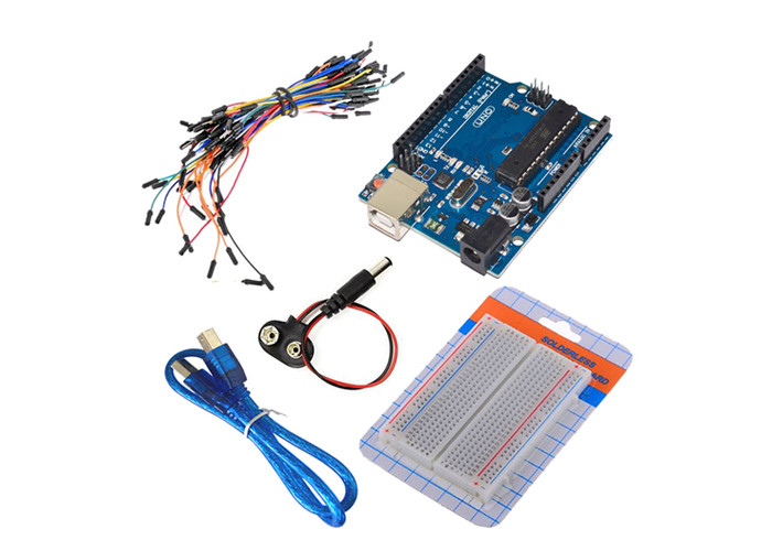 Starter kit improvviso di ONU R3 di Arduino del tagliere della batteria per il progetto di apprendimento elettronico