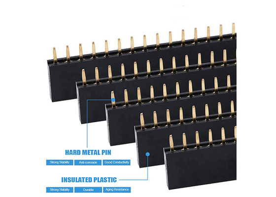 Singolo bordo diritto Pin Header Strip Starter Kit femminile del PWB di fila per Arduino 120pcs